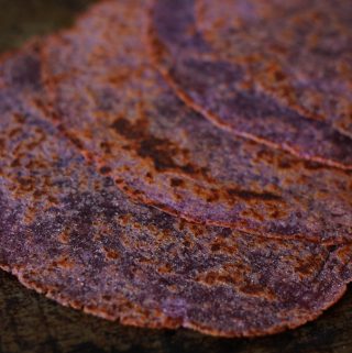 Purple flatbread